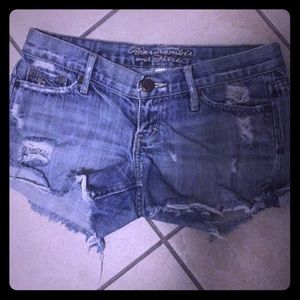 Distressed shorts